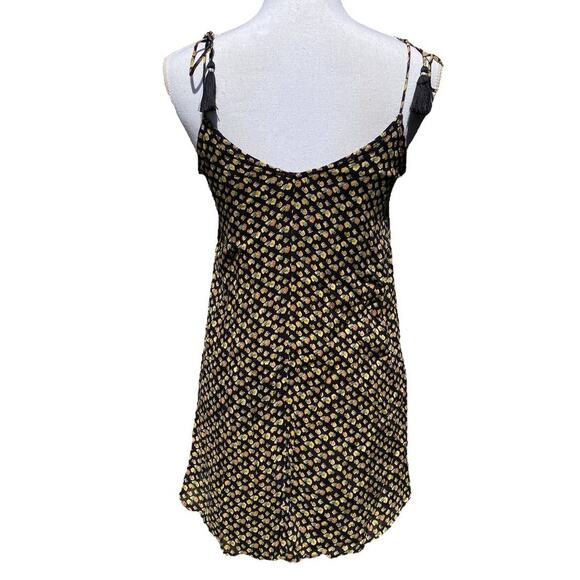 Amuse Society Avenida Del Sol Dress Floral Tie Tassel Strap Women's Extra Small - Picture 6 of 13